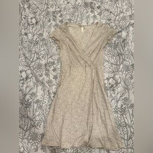 H&M Divided Elegant Cream Wrap Dress